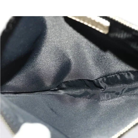 CHRISTIAN DIOR TROTTER Canvas Saddle Pouch Black/ White PREOWNED - Picture 11 of 16